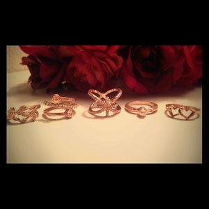 Rose gold rings
